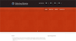 Desktop Screenshot of followjesusministries.org